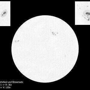 Sonnenzeichnung vom 5.3.2011
