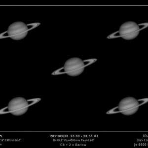 Saturn mit Sturm vom 29-03-2011  Teil 2