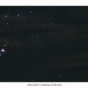 Versuch mit Astrotrac-Reisemontierung