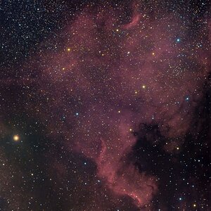 NGC7000 bei Vollmond