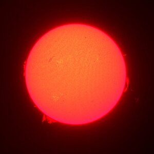 beieindruckende Sonne am 5. Juni Nachmittags