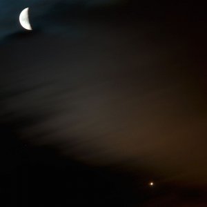 Mond und Jupiter