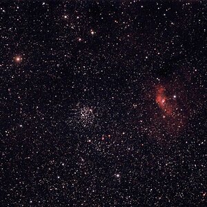 M 52 mit Bubblenebel