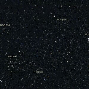 Sternhaufen in Cassiopeia