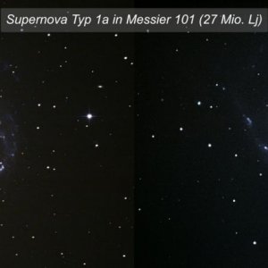 Supernova SN2011fe vom 02.09.2011
