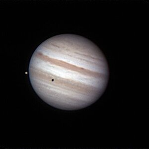 Jupiter und Io plus Schatten 21.09.2011
