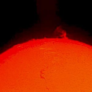 Sonnenprotuberanz am 02.10.2011
