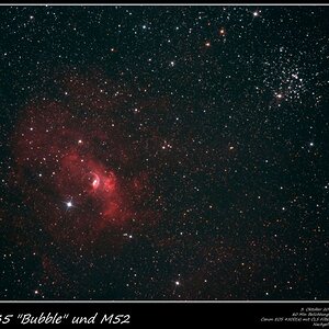 Bubble Nebula und M52