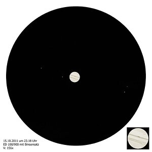 Jupiterzeichnung vom 15.10.2011