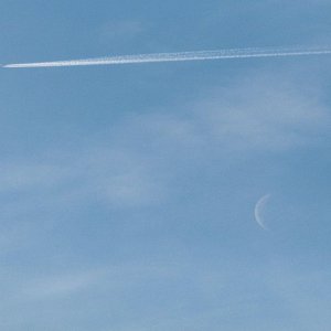 Der Mond heute Vormittag