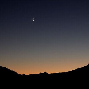 Mond und Venus 27.11.11.