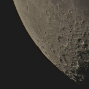 Mond heute Morgen um 7.11 Uhr