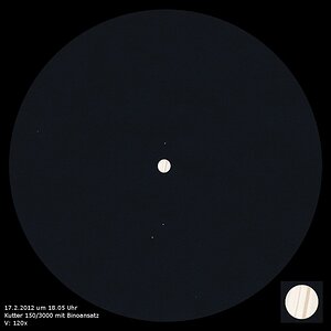 Jupiterzeichnung vom 17.2.2012