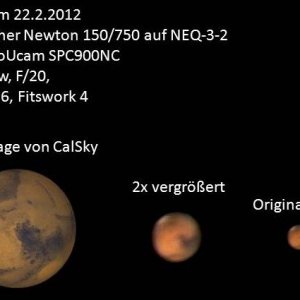 Mars mit 6" Newton