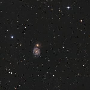 M 51 mit 6 Zoll Newton