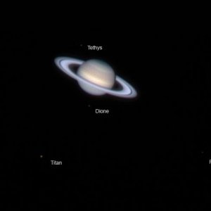 Saturn mit Monden