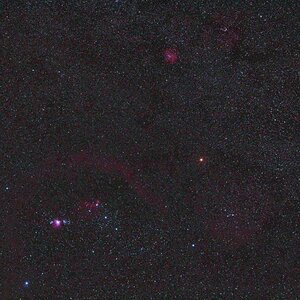 Übersichtsaufnahme Bernhards Loop, M42, IC434,