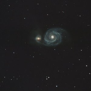 M51 mit Dithering