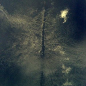 Flugzeug teil Wolke
