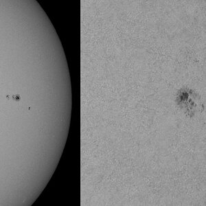 Sonne am 20.05.2012 -Lichtbrücken-