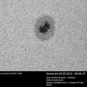 Sonnenfleck 1486 am 26.05.
