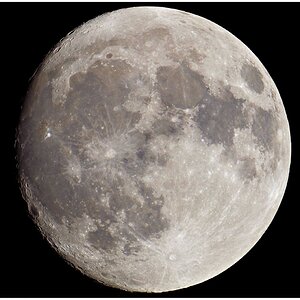 Mond mit zarten Farben, DSLR Einzelbild