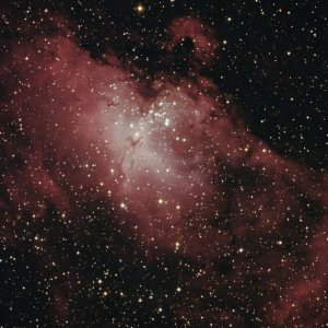 Adlernebel h-alpha , OIII und RGB dslr
