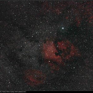 NGC7000 in der Milchstraße