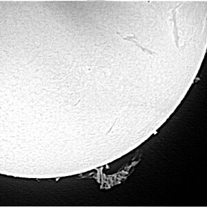 mehrere Sonnendetails
