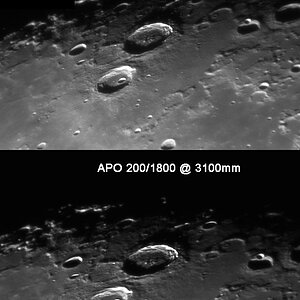 4" vs. 8"  Mond, Jupiter
