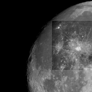 Strahlenkrater Copernicus und Kepler