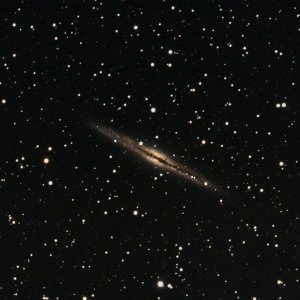 NGC891 bei Sturm und Regen