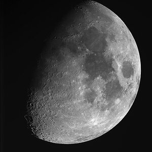 Mond mit größerem Refraktor