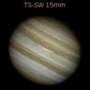 Jupiter 7.12.12 mit verschiedenen Okularen