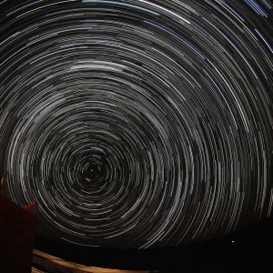 Startrails SaharaSky Marokko