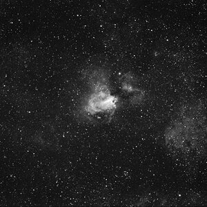 Omeganebel mit 4/300 Orestegor in H-Alpha