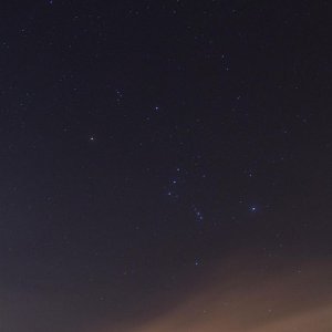 Orion und Jupiter