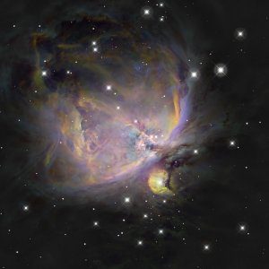 Orion-Nebel bei Vollmond