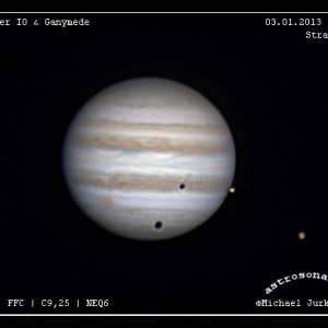 Jupiter mit Io und Ganymede