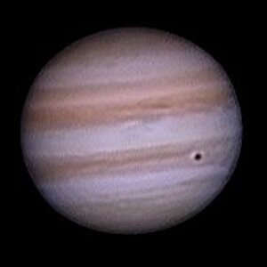 Jupiter 12.1.13 mit Mond und Schatten