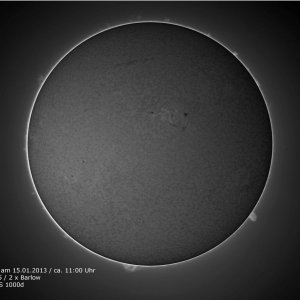 HA-Sonne am 15.01.13