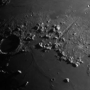 Mond vom 18.02. Plato und Alpen