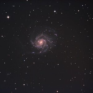 M101 mit der DSLR