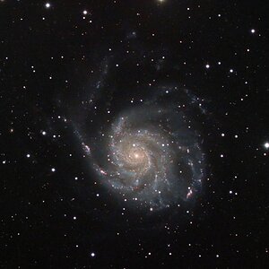 M 101 mit 3 Teleskopen