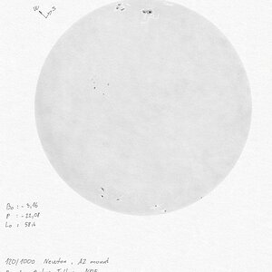 Sonne am 10.05.2013. - - Zeichnung