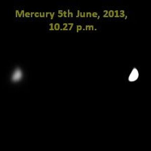 Merkur (Phasengestalt) am 5.6.13