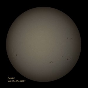 Sonne am 22.06.2013