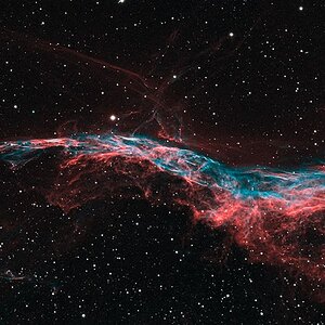 Teil1 von NGC6960, erstmal Bicolor