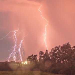 Unwetter heute morgen um 0:30Uhr