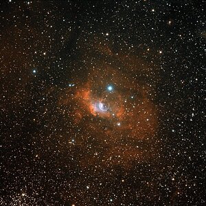 NGC 7635 in Bicolor